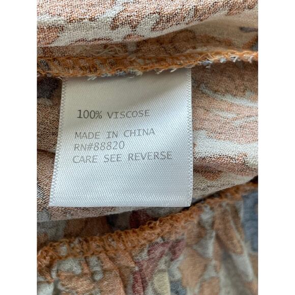 Cynthia Rowley Paisley Off Shoulder Tassel Tie Dress - Picture 6 of 6